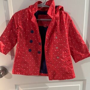 Hot Pink Polka Dot Rain Coat